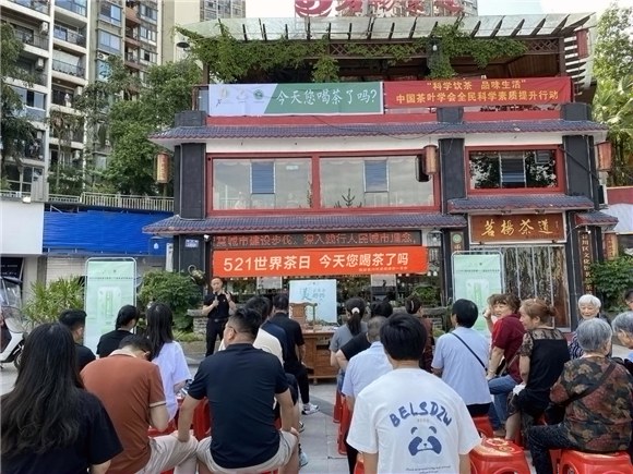 民建合川区委南津街一支部开展“2024年国际茶日暨第十六届全民饮茶”活动